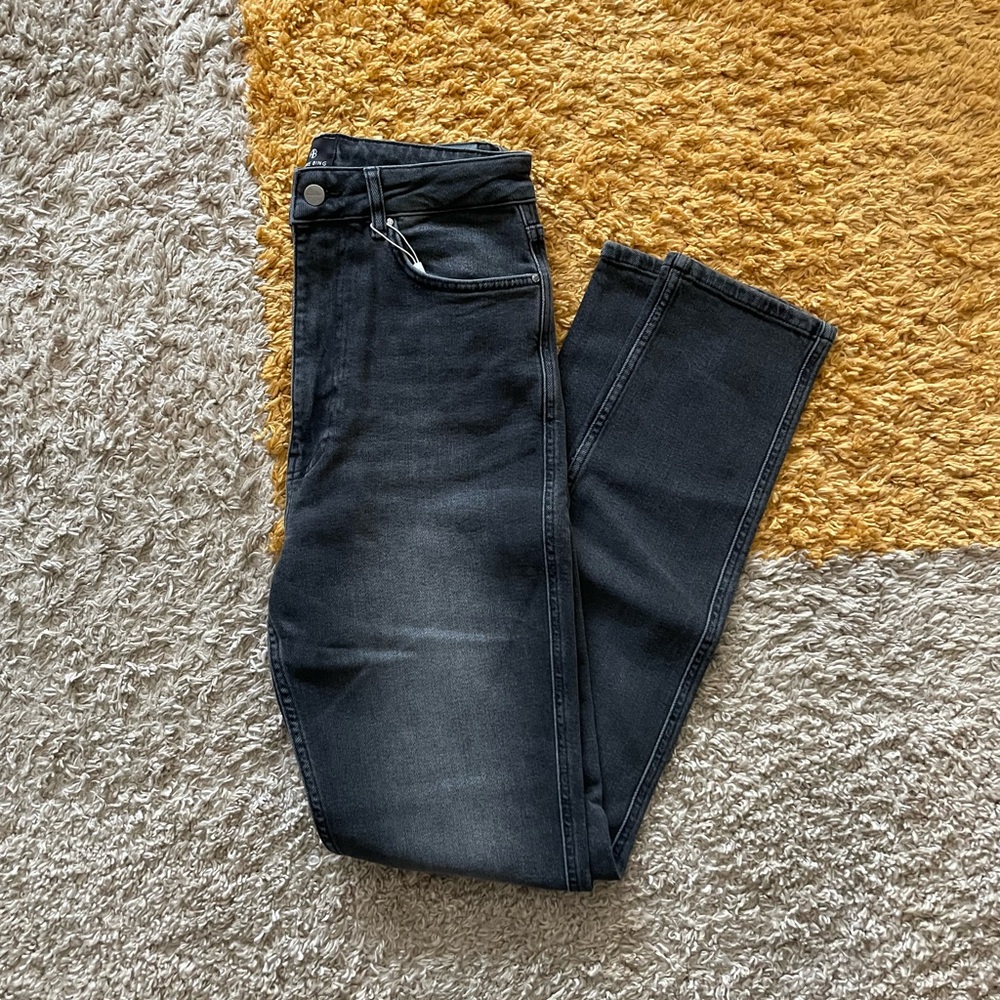 NWT ANINE BING Beck Jeans in Dark Grey